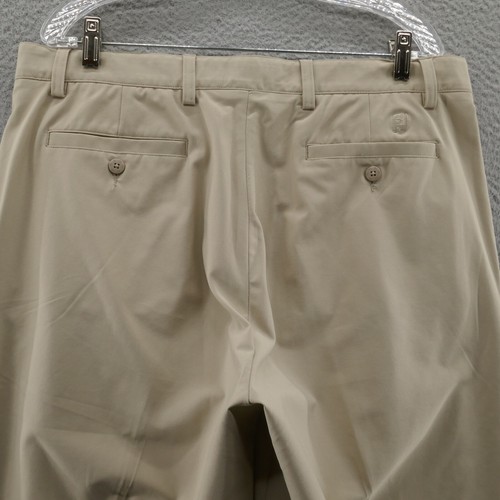 Pantalones de golf FootJoy Tour Performance 36x30 beige pierna recta ligeros para hombre - Imagen 4 de 16