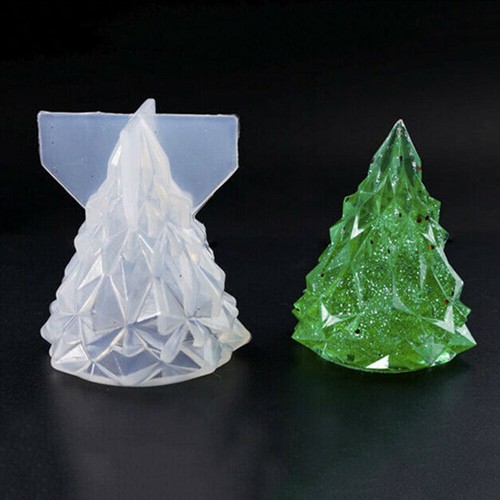 Christmas Tree Epoxy Resin Mold Silicone Casting Mould for DIY Home Xmas Decor - Picture 4 of 11