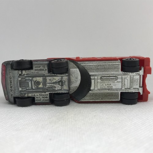 Hot Wheels Redline The Heavyweights Fire Engine Red 1969 Made In Hong Kong - Picture 8 of 11