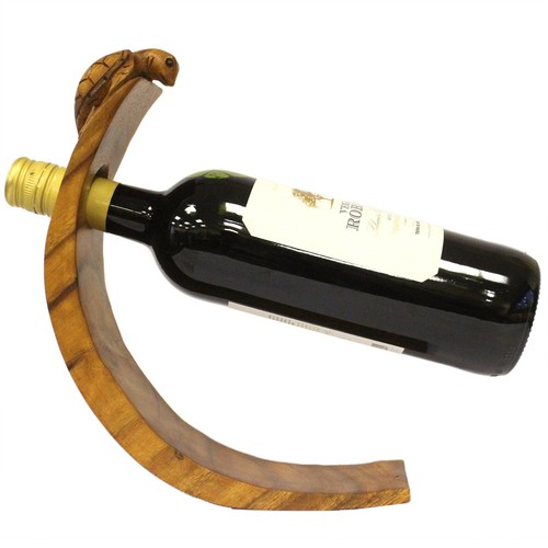 Animal Design Wine Bottle Holder, Stylish Hand Carved Balancing Bottle Holder, - Picture 18 of 54