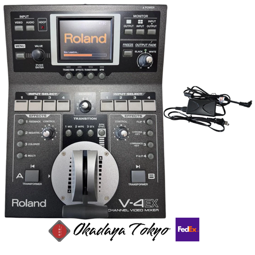 Roland V-4EX Four Channel Digital Video Mixer Good Working Condition w/ AC adapt