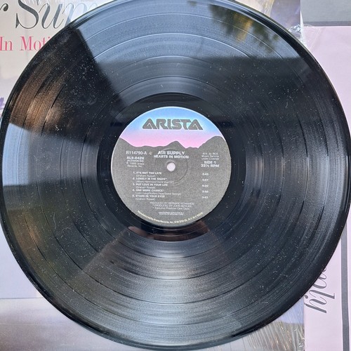 Air Supply Hearts in Motion Vinyl LP Album 1986 Open Shrink has inner - Picture 5 of 7