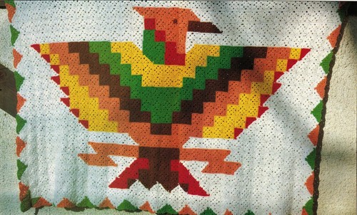 Crochet Southwest Firebird Native Indian Art Pottery Wisconsin Afghan Patterns