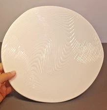 Pier 1 TROPICAL WAVE Footed Deep Dinner Plate 11.25" Diameter