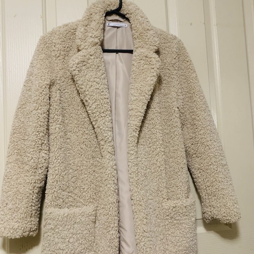 Fluffy Teddy Jacket Coat Teen Girls Youths Size 14 - Picture 3 of 10