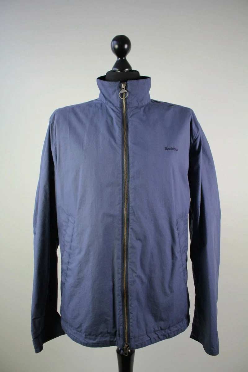 BARBOUR MEN S BLUE LIGHTWEIGHT ADMIRALTY WAXED COTTON JACKET SIZE