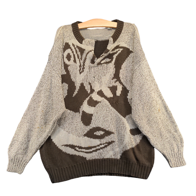 Umberto Ginocchietti Women's Knit Sweater Multicolor XL Abstract