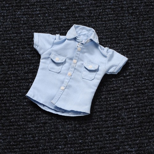 1/6 Blue Short sleeved Women's Shirt F 12 '' Female Action Figure Body Toys - Picture 5 of 6