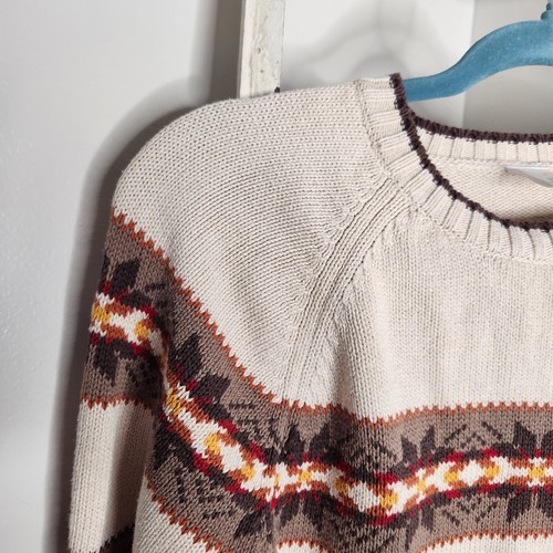 Gymboree sweater boys size 8 fall fair isle 100% cotton - Picture 2 of 4