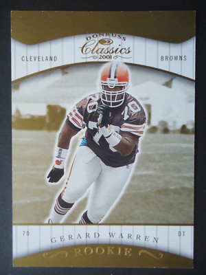 NFL 142 Gerard Warren Cleveland Browns Rookie Donruss 2001