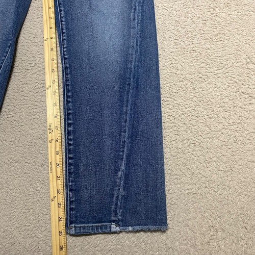 Pantalones de mezclilla Liverpool para mujer talla 8 azul recortados rectos lavado medio tiro medio - Imagen 3 de 13