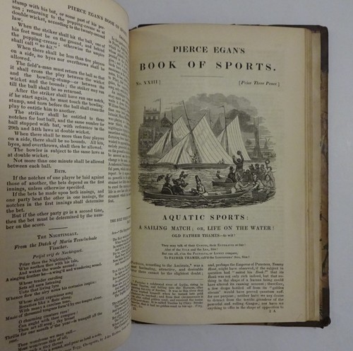 1832 Pierce Egan's BOOK OF SPORTS, 1st Ed, Illus, Boxing Cricket Fencing Hunting - Picture 11 of 18