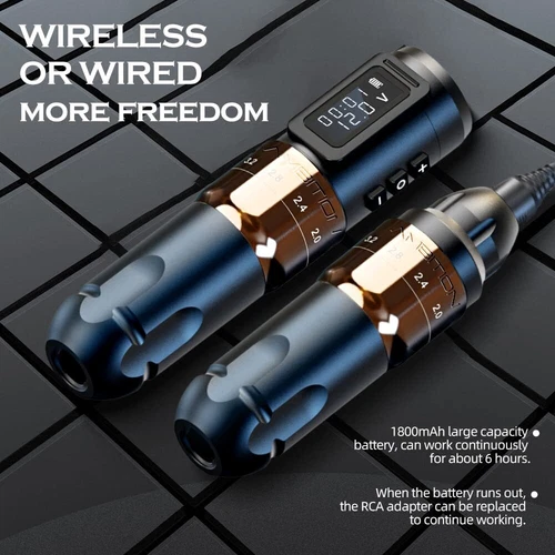 Wireless Tattoo Machine Pen 6 Stroke Length Adjustable 2.0-4.0mm Brushless Motor image 11