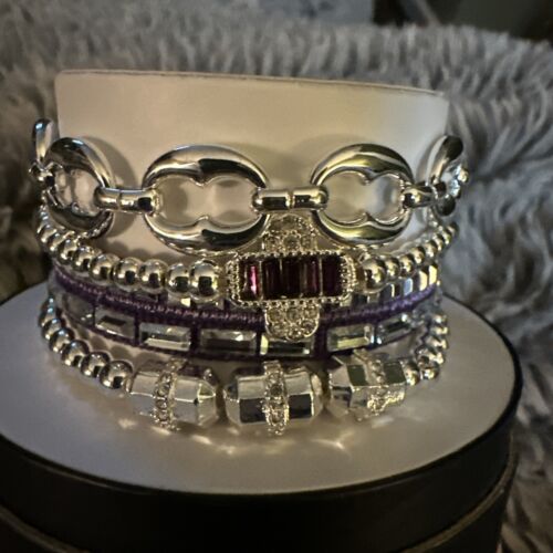 Bomb Party Fall Luxe Stacks * RBP 7809 "A Fall Neutral Staple" Silver Plating - Picture 2 of 4