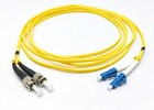 Duplex ST/UPC - LC/UPC Fiber Optic Cable 3 MTR