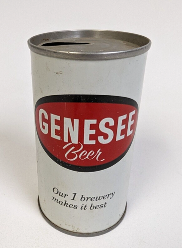 Genesee Beer Vintage 12 oz Red and White Empty Metal Can - Picture 1 of 6