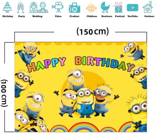 5Pcs Minions Foil Balloons Birthday Party Decoration Party Supplies Baby Shower - Picture 10 of 24