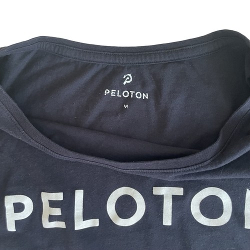 PELOTON 100 Century Ride T Shirt Womens Medium Black 100% Cotton Short Sleeve - Picture 4 of 5