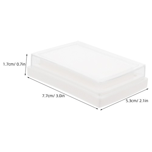 Almohadillas de tinta para dedos de oficina de 10 piezas almohadillas de tinta para sellos multifuncionales hágalo usted mismo sello en blanco - Imagen 6 de 12