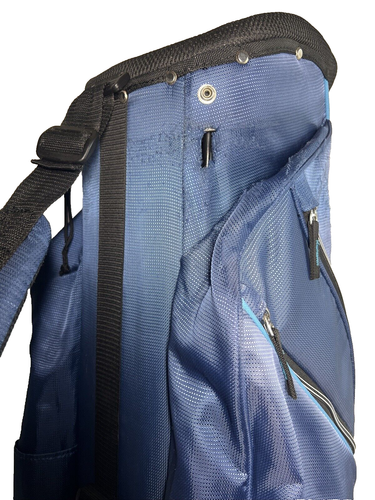 Izzo Ultra Lite Cart Bag Navy Blue/Light Blue - Picture 3 of 6