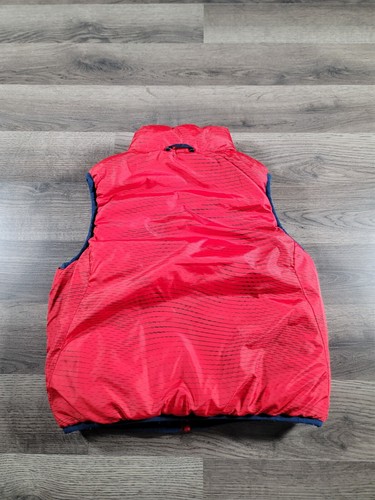 Nike Kids Puffer Vest Size 6M Blue Full Zip Reversible Pockets Jacket Youth - Picture 7 of 13