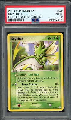 PSA 9 Scyther EX Fire Red & Leaf Green 29/112 Pokemon Card B22 | eBay