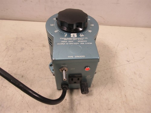 Staco 3PN1010 Variable Autotransformer 120V Input 0-120/140 OV Output
