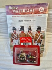 ISSUE 95 DEL PRADO RELIVE WATERLOO SET OF 2 PAINTED LEAD SOLDIERS DWA076 28MM