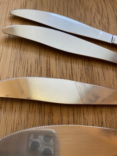 Menge 5 MCM Mid Century Starburst Besteck Buttermesser Edelstahl - Bild 8 von 11