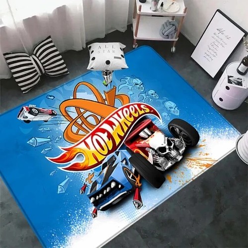 Hot Wheels Anti-slip Carpet Bedroom Kitchen Bathroom Sofa Rug Door Mat for Kids