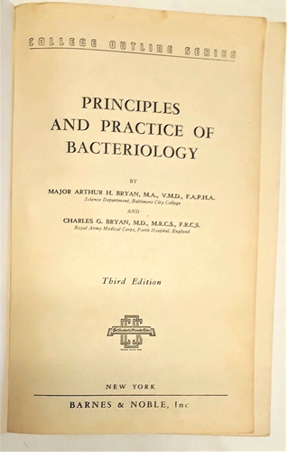 Principles and Practice of Bacteriology Revised 3rd Edition Bryan Paperback 1947 - Picture 9 of 11