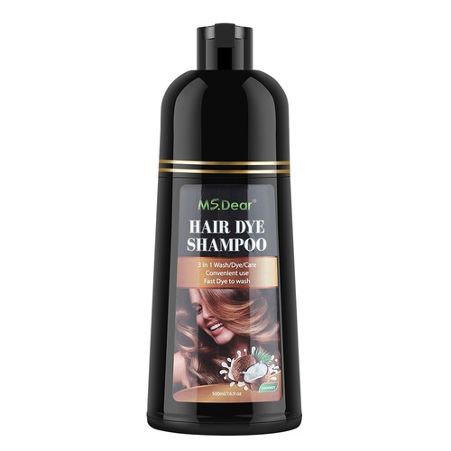 500ml Hair Dye Shampoo Natural Herbal Permanent Instant Dye Hair Color Shampoos - Picture 24 of 55