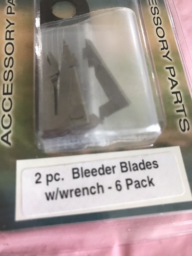ShipN24hours. New-Six Steel Force Acessory Parts 2 pieces. Bleeder Blades/Wrench - Picture 5 of 5