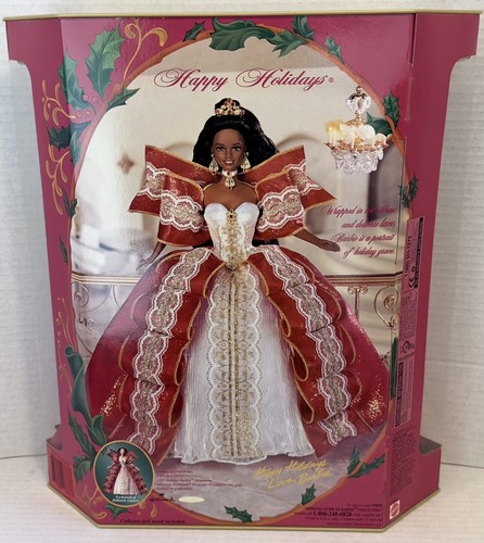 Vintage Mattel Happy Holidays AA Barbie Doll Christmas Special Edition 1997 NRFB - Picture 8 of 15