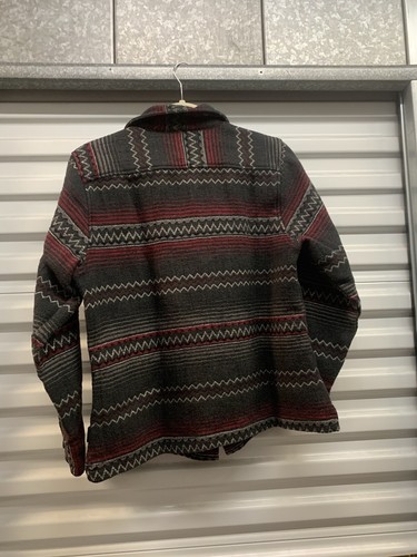 Woolrich maglione donna medio rosso nero full zip azteco sud-ovest - Foto 2 di 10