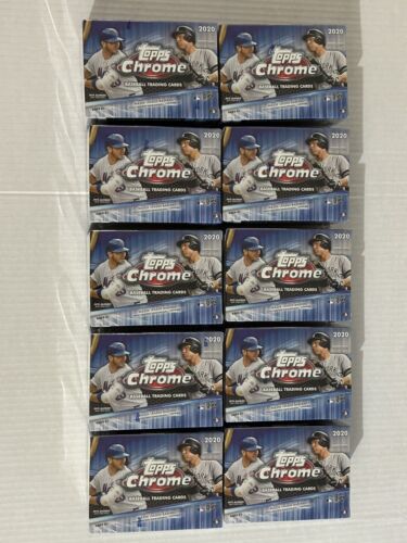 2020 Topps Chrome MLB Baseball Factory Sealed Blaster Box ~ 10 BOX LOT - Picture 2 of 9