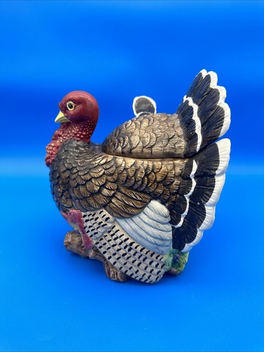 Fitz And Floyd Classics 2 Quart Autumn Bounty Thanksgiving Truthahn Terrine Vintage - Bild 6 von 9