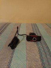 Webcam con Microfono Integrato per PC JOYACCESS - Nera e rossa