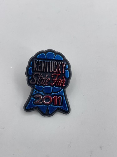 Sammlerstück 2011 Kentucky State Fair Pin schwarz Kunststoff rot & blau Louisville KY - Bild 1 von 4