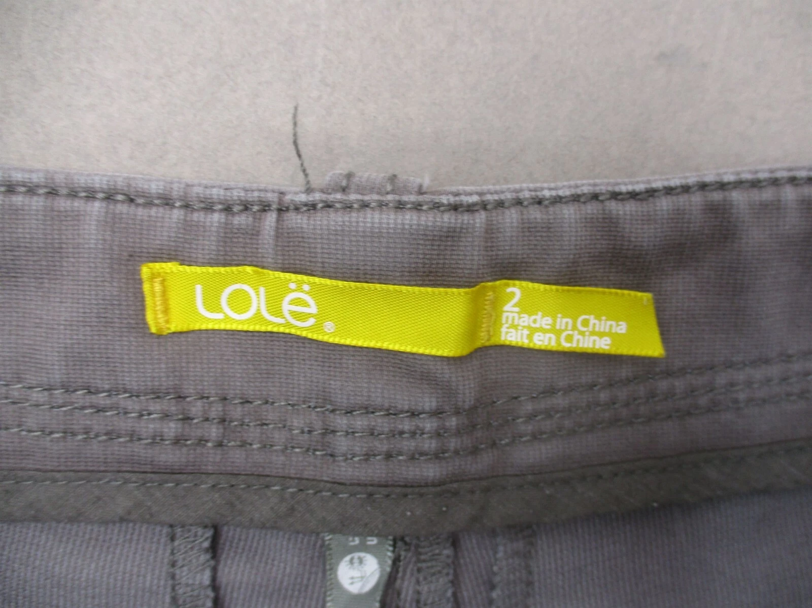 lole cotton blend zip fly multi pocket hiking shorts