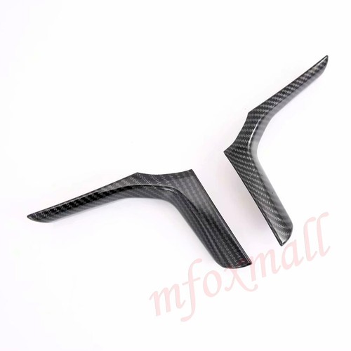 Carbon Fiber Steering Wheel Cover Trim For BMW M Sport 3 4 5 6 7 8 Series X3 X5 - Picture 4 of 6