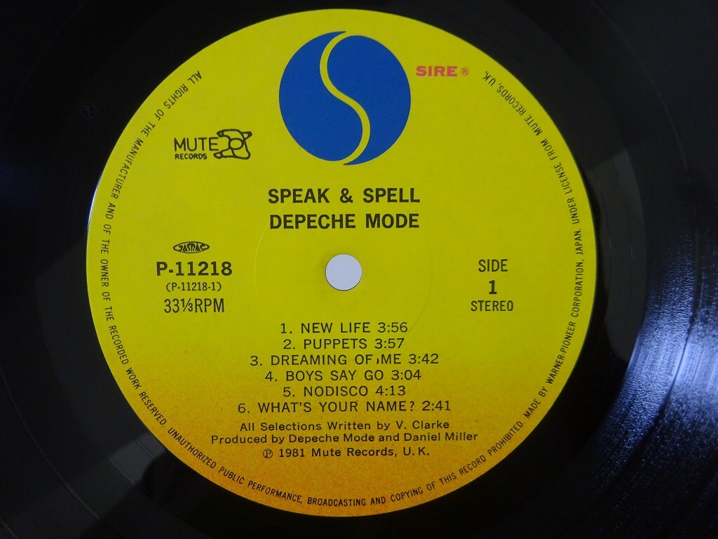 レア貴重レコード Depeche Mode SPEAK & SPELL Depeche Mode - Speak & Spell (180g) (remastered