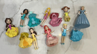 DISNEY PRINCESS LITTLE KINGDOM COLLECTION 3  DOLL Lot Belle Ariel Jasmine Cind.