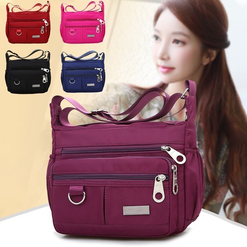 Große Bag Street Damen Handtasche Schultertasche City Messenger Umhängetasche- - Bild 6 von 18