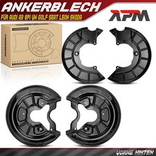4x Ankerblech Bremsscheibe Vorne Hinten für Audi A3 8P1 VW Golf Seat Leon Skoda