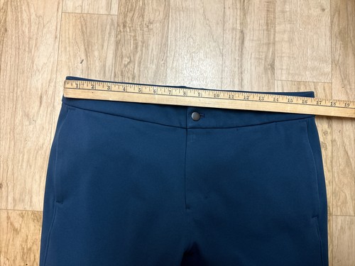 Lululemon Commission ABC Navy Blue Warpstreme Travel Commuter Pants 34 X 30 Golf - Picture 5 of 11