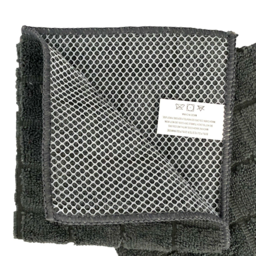 Microfiber Kitchen Scrubber Dish Cloths 6Pc Set Multipurpose Gray Windowpane NWT - Picture 5 of 8