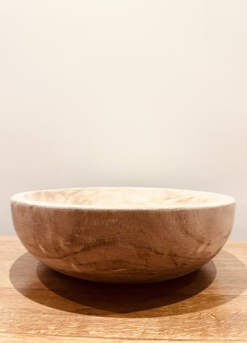 Große rustikale handgeschnitzte Holzschale. Aufsteller, Küche, Servieren, Deko, Tisch - Bild 3 von 7