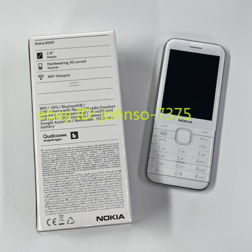 Unlocked Nokia 8000 4G LTE Dual SIM Wifi 4GB 2MP GPS Bluetooth Cellphone - Afbeelding 2 van 23