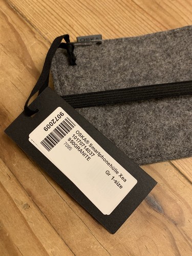 🎁 Rare Boiled Wool Case Smartphone Coat with Protective Elastic Band 3.5 x 6 - Picture 2 of 10